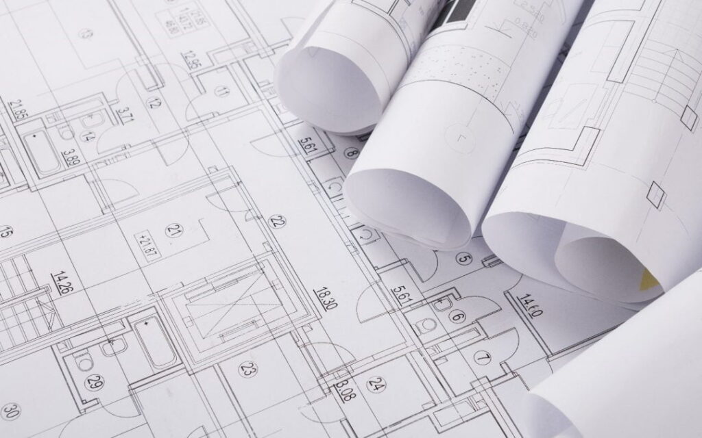 An image showing architectural plans.