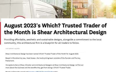 August 2023’s Which? Trusted Trader of the Month is Shear Architectural Design!